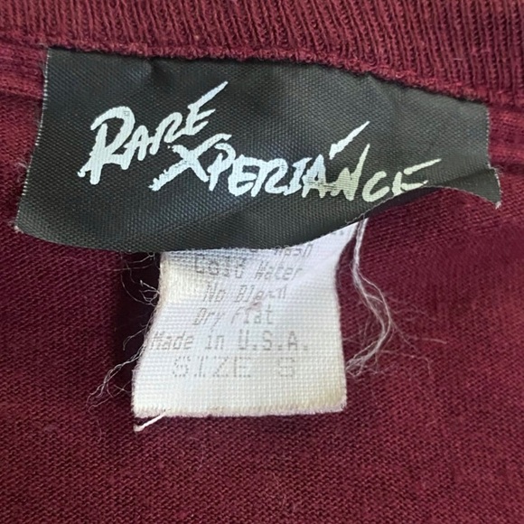 Vintage 80s Southwestern Suede Fringe Tee/Made in USA - Picture 5 of 7